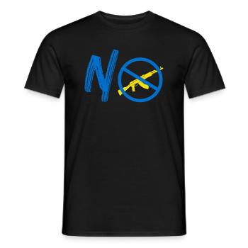 No War - Nein zum Krieg - Männer T-Shirt - Schwarz - Vorne - AI Model Male 178 light (178cm)