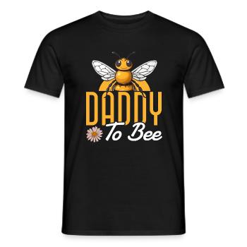 Daddy to Bee Pregnancy Announcement Baby Shower - Men's T-Shirt - black - Front - AI Model Male 178 light (178cm)