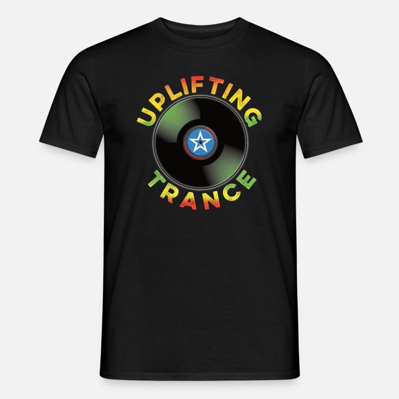 Uplifting Trance - musik - Männer T-Shirt - Schwarz