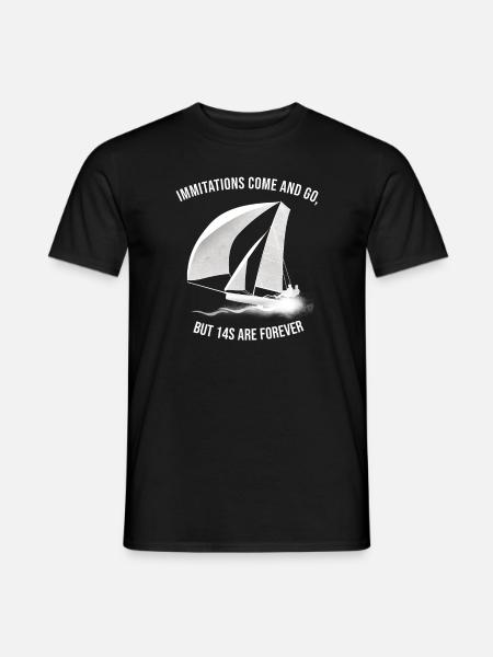 Skiff Int 14s - Männer T-Shirt - Schwarz