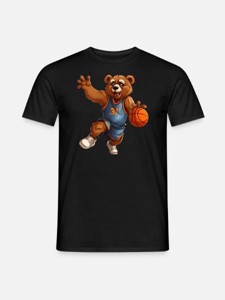 Basketball Bear - Men's T-Shirt - black