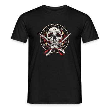 Darts Target Skull Darts Championship Nouveau - T-shirt homme - noir - Devant - AI Model Male 178 light (178cm)