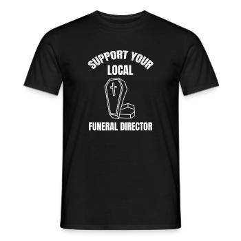 Undertaker gift | Undertaker - Men's T-Shirt - black - Front - AI Model Male 178 light (178cm)