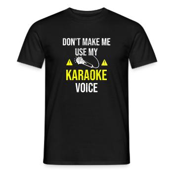 Karaoké cadeau | Karaoké Amateurs Karaoke Party - T-shirt homme - noir - Devant - AI Model Male 178 light (178cm)