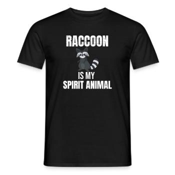 Cadeau de raton laveur amoureux du raton laveur - T-shirt homme - noir - Devant - AI Model Male 178 light (178cm)
