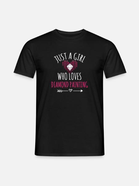 Diamantmalerei Diamant Maler | Diamond Painting - Männer T-Shirt - Schwarz