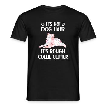 Longcollie Rough Collie Amant Collie Mama - T-shirt homme - noir - Devant - AI Model Male 178 light (178cm)