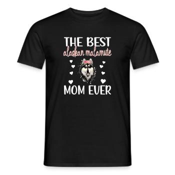 Alaskan Malamute Mama Alaskan Malamute propriétaire - T-shirt homme - noir - Devant - AI Model Male 178 light (178cm)