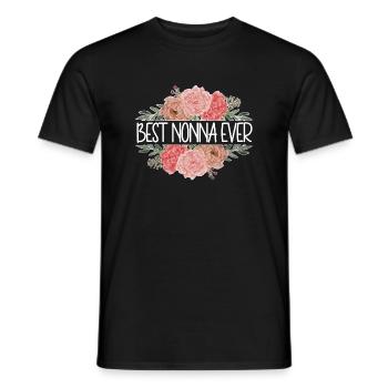 Nonna Grandma Mother's Day Gift Nonna Grandmother - Men's T-Shirt - black - Front - AI Model Male 178 light (178cm)