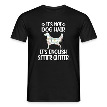 English Setter Amoureux English Setter Propriétaire - T-shirt homme - noir - Devant - AI Model Male 178 light (178cm)