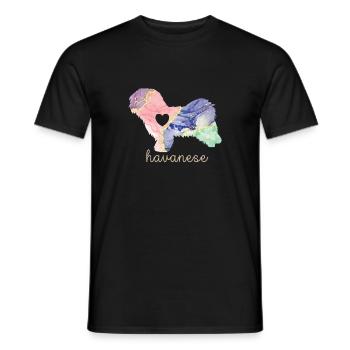 Havanese Liebhaber Hundebesitzer Havanese Mama - Männer T-Shirt - Schwarz - Vorne - AI Model Male 178 light (178cm)