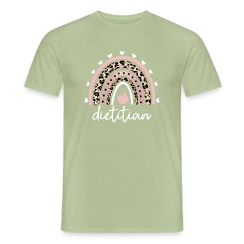 Ernährungsberater Diätassistent Diätspezialist - Männer T-Shirt - Sage - Vorne - AI Model Male 178 light (178cm)
