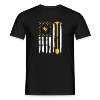Goldwaschen Goldwäscher Goldschürfer Goldsuche - Männer T-Shirt - Schwarz - Vorne - AI Model Male 178 light (178cm)