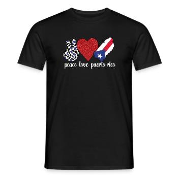 Puerto Rico Puerto-Ricaner Puerto Rico Wurzeln - Männer T-Shirt - Schwarz - Vorne - AI Model Male 178 light (178cm)