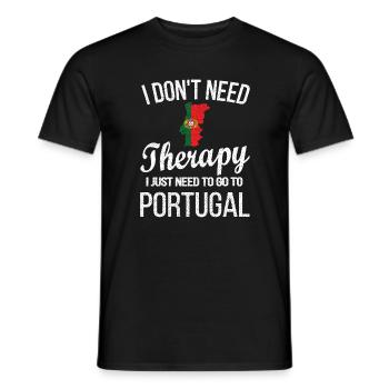 Portuguese Portugal Origin Portuguese flag - Men's T-Shirt - black - Front - AI Model Male 178 light (178cm)