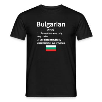 Bulgare Bulgarien Flagge Bulgarische Wurzeln - Männer T-Shirt - Schwarz - Vorne - AI Model Male 178 light (178cm)