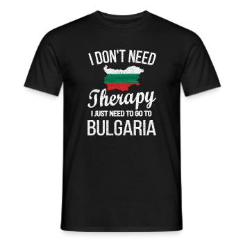 Bulgare Bulgarien Herkunft Bulgarische Flagge - Männer T-Shirt - Schwarz - Vorne - AI Model Male 178 light (178cm)