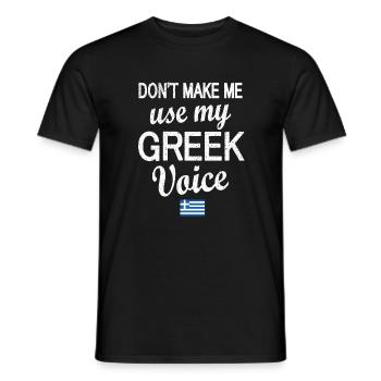 Grèce Grèce Drapeau Racines grecques - T-shirt homme - noir - Devant - AI Model Male 178 light (178cm)