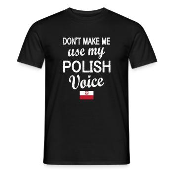 Fier Polonais Drapeau Racines Polonaises - T-shirt homme - noir - Devant - AI Model Male 178 light (178cm)