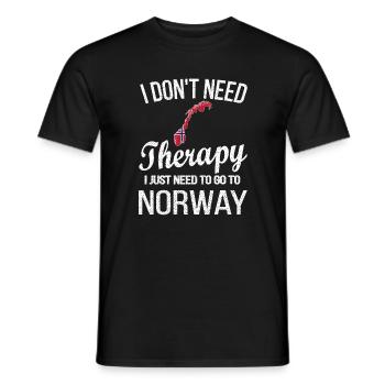 Norvégien Norvège origine drapeau norvégien - T-shirt homme - noir - Devant - AI Model Male 178 light (178cm)