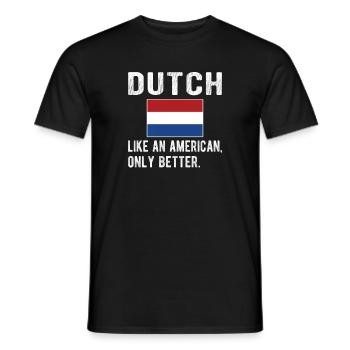 Dutch Netherlands Dutch origin - Men's T-Shirt - black - Front - AI Model Male 178 light (178cm)