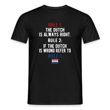 Dutch Netherlands Dutch roots - Men's T-Shirt - black - Front - AI Model Male 178 light (178cm)