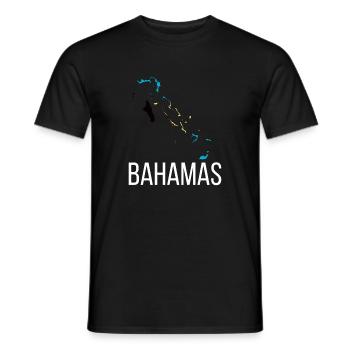 Bahamian Bahamas Origin Bahamian Flag - Men's T-Shirt - black - Front - AI Model Male 178 light (178cm)
