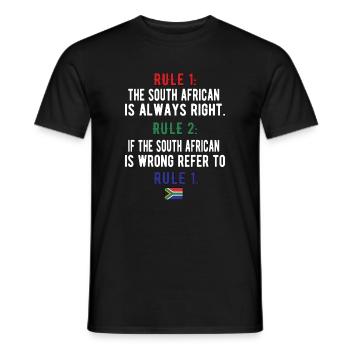 South Africa Flag South African South Africa Roots - Men's T-Shirt - black - Front - AI Model Male 178 light (178cm)