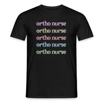 Orthopaedic Nurse Orthopaedic Nurse - Men's T-Shirt - black - Front - AI Model Male 178 light (178cm)