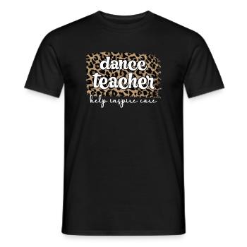 Tanzlehrer Anerkennung Tanzlehrerin Tanzunterricht - Männer T-Shirt - Schwarz - Vorne - AI Model Male 178 light (178cm)