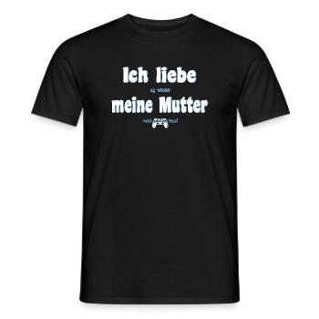 Ich liebe meine Mutter Gaming - Männer T-Shirt - Schwarz - Vorne - AI Model Male 178 light (178cm)