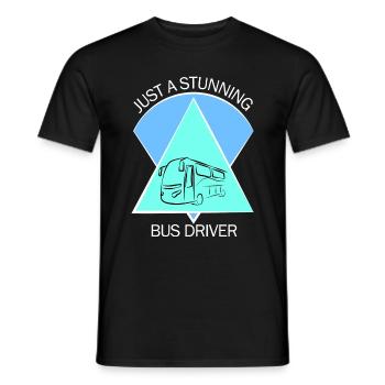 Chauffeur d’autobus scolaire Chauffeur d’autobus scolaire - T-shirt homme - noir - Devant - AI Model Male 178 light (178cm)