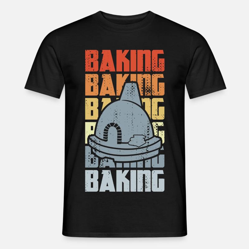 Retro Backen - Männer T-Shirt - Schwarz