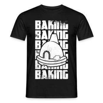 Pâtisserie amusante - T-shirt homme - noir - Devant - AI Model Male 178 light (178cm)