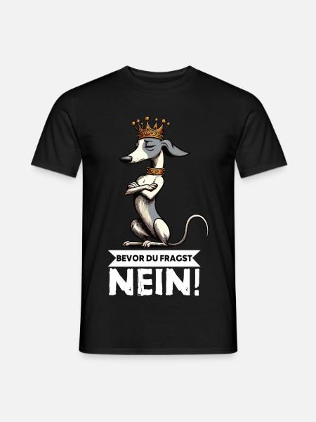 Bevor Du Fragst  Whippet Windhund Whippets  - Männer T-Shirt - Schwarz