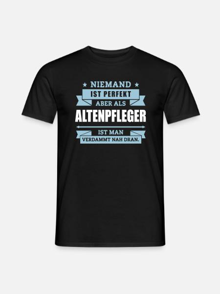 Funshirt Altenpfleger - Männer T-Shirt - Schwarz