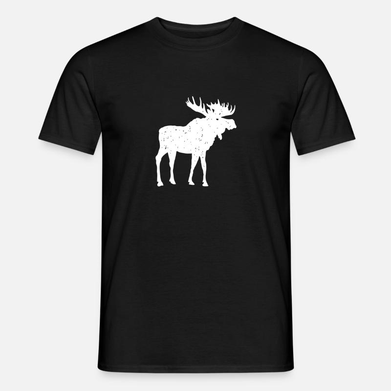 Moose - Männer T-Shirt - Schwarz