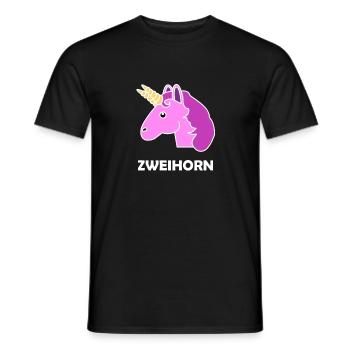 Licorne licorne - T-shirt homme - noir - Devant - AI Model Male 178 light (178cm)