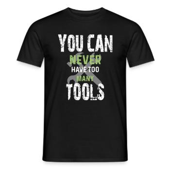 Vous ne pouvez jamais avoir trop d’outils - T-shirt homme - noir - Devant - AI Model Male 178 light (178cm)