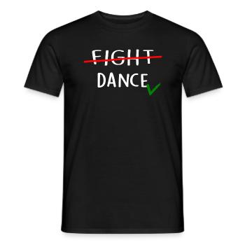 Les danseurs dansent ANTI-WAR-DANCE École de danse - T-shirt homme - noir - Devant - AI Model Male 178 light (178cm)