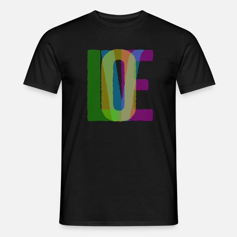 Love - Männer T-Shirt - Schwarz