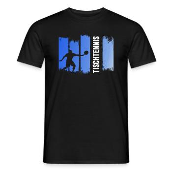 Table tennis Table tennis club Ping-pong - T-shirt homme - noir - Devant - AI Model Male 178 light (178cm)