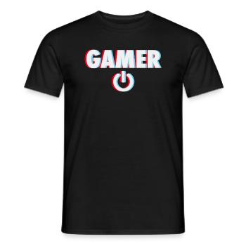 Gaming Gamer Jeux Jeux de Jeux Rétro Geschenk - T-shirt homme - noir - Devant - AI Model Male 178 light (178cm)