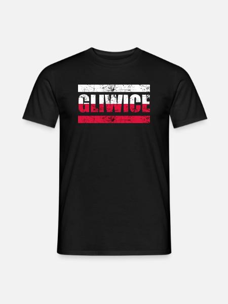 Gliwice Gleiwitz Polska Polen Geschenk - Männer T-Shirt - Schwarz