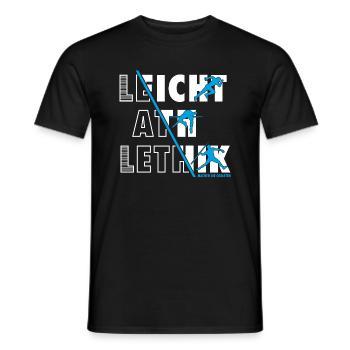 Leichtathletik Leichtathlet Männer Jungen Geschenk - Männer T-Shirt - Schwarz - Vorne - AI Model Male 178 light (178cm)