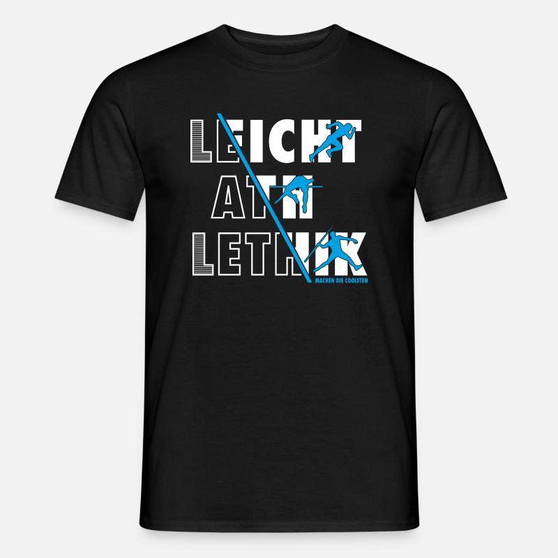 Leichtathletik Leichtathlet Männer Jungen Geschenk - Männer T-Shirt - Schwarz