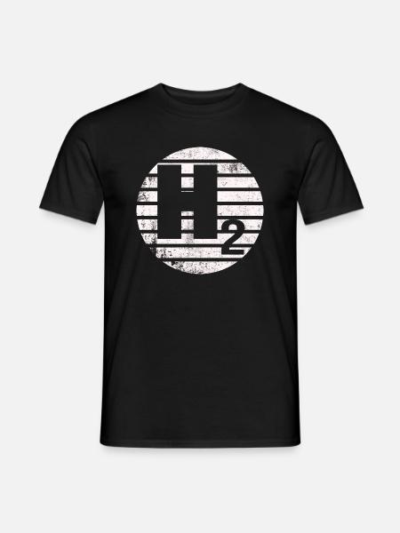 H² Wasserstoff Zukunft Grüne Zukunft - Männer T-Shirt - Schwarz