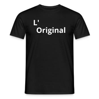 L' Original - Original - T-shirt homme - noir - Devant - AI Model Male 178 light (178cm)