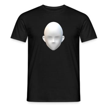 Gesicht - Männer T-Shirt - Schwarz - Vorne - AI Model Male 178 light (178cm)