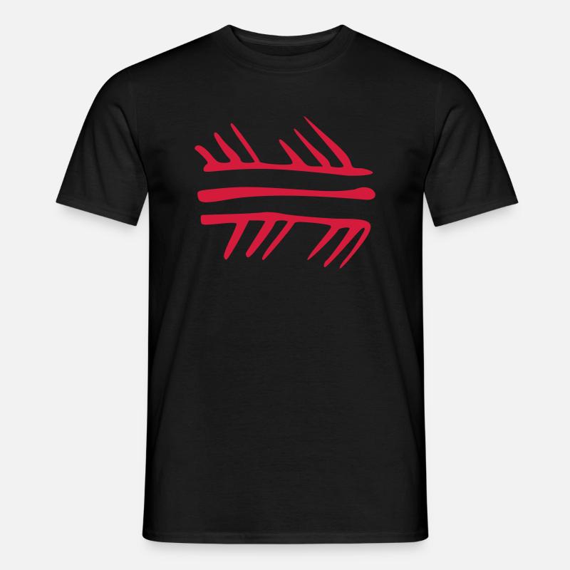 petroglyphe muster - Männer T-Shirt - Schwarz